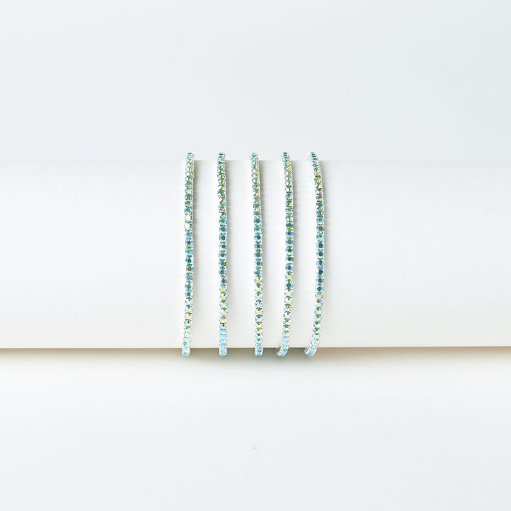 Teal Twinkle Stretchable Bands (Set of 5)