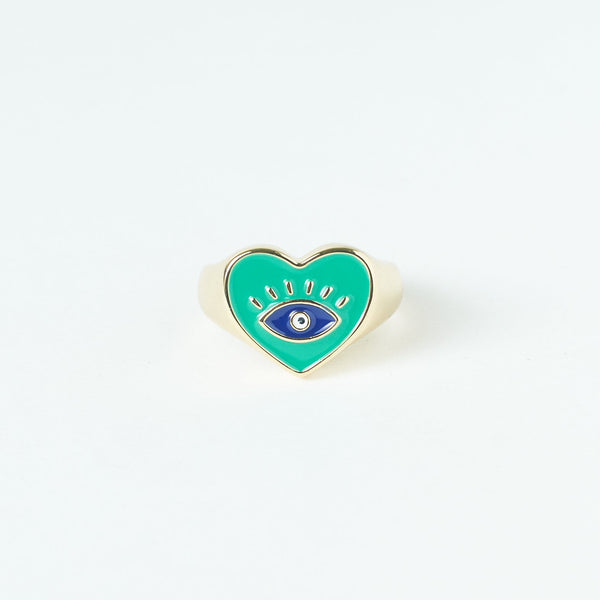 Bella Evil Eye Love Ring`