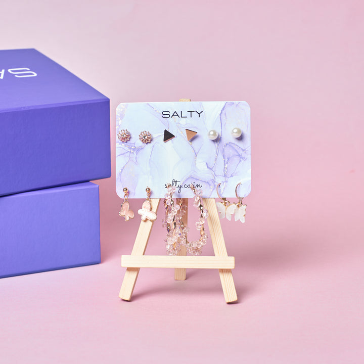 "The Bride Tribe" Jewellery Gift Box for Her with Personalised Card | Salty