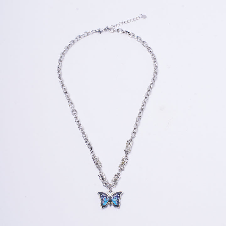 Chunky Blue Monarch Necklace | Salty