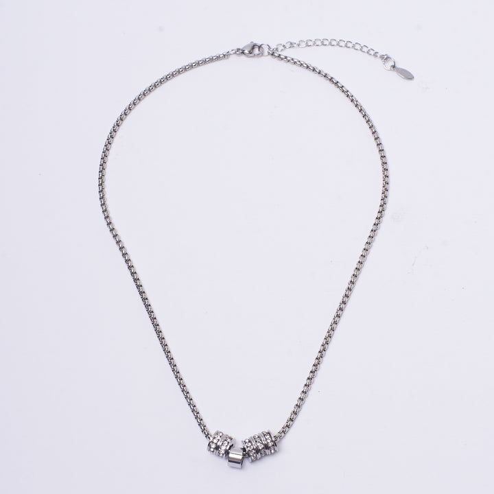 Twinkling Rings Silver Chain | Salty