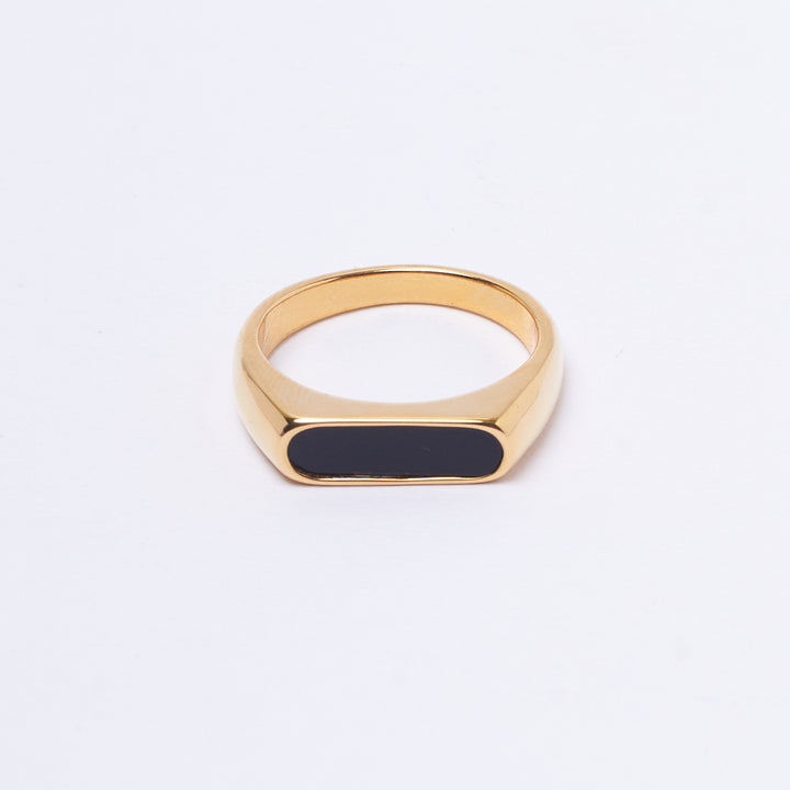 Tribal Gold Black Ring | Salty