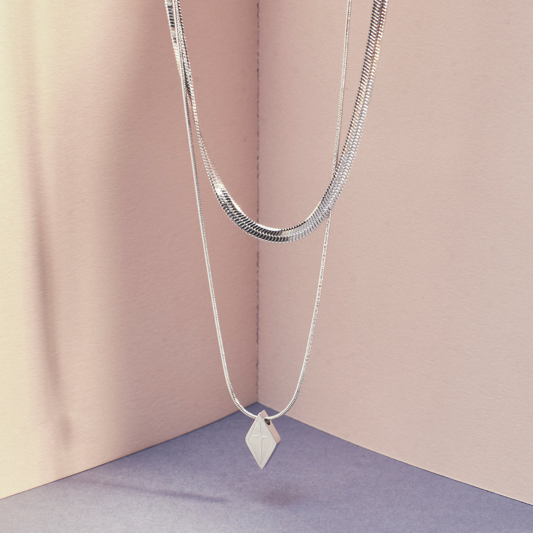 Polished Silver Cascade Chain | Salty