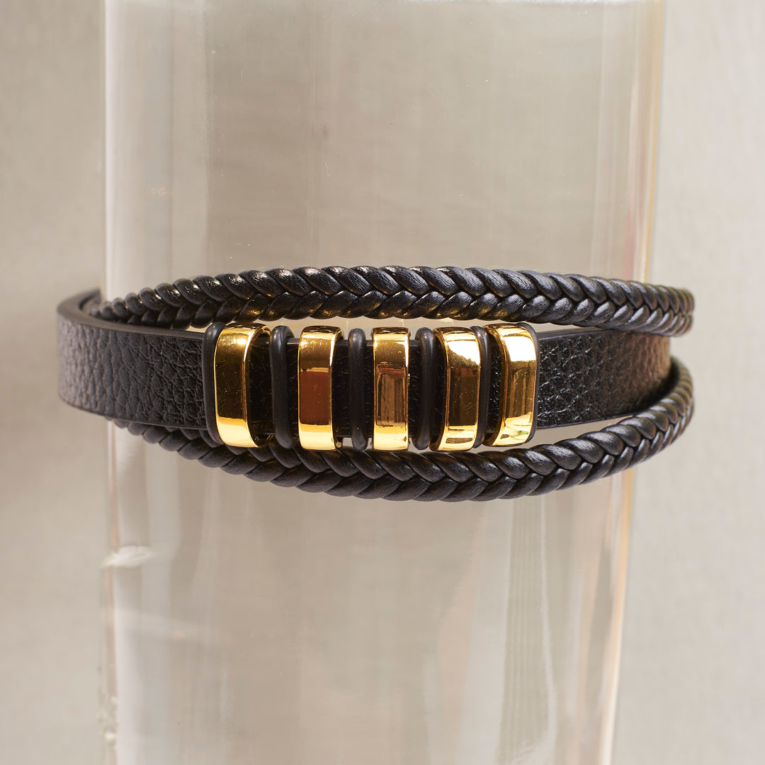 Urban Nomad Leather Band - Gold | Salty