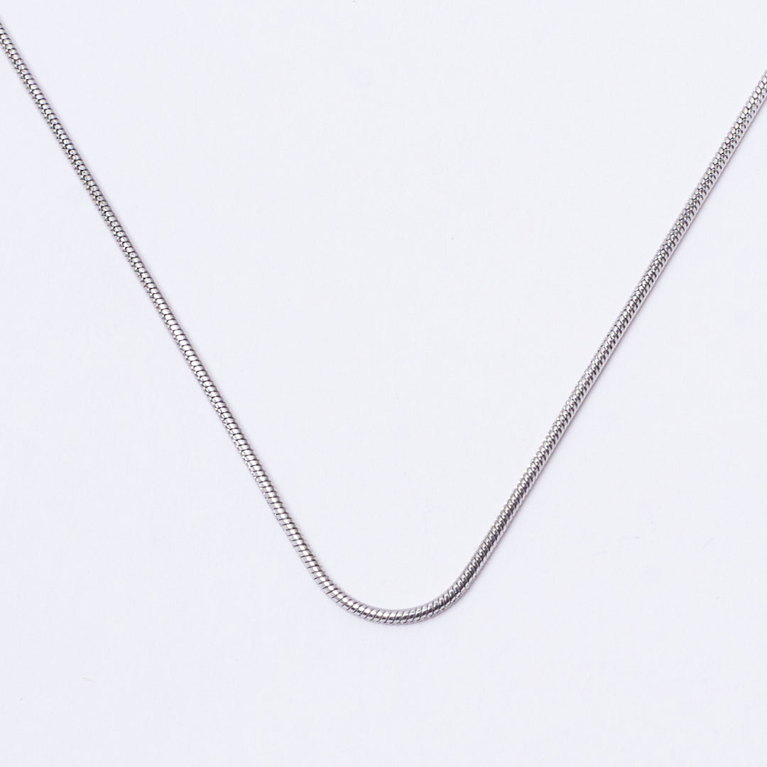 Round Snake Silver Chain | Salty