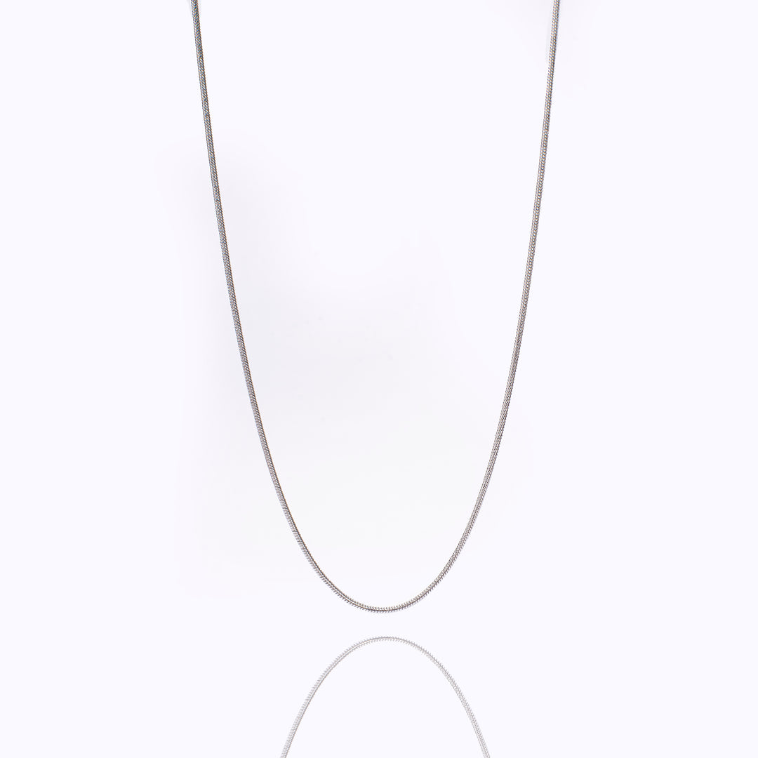 Round Snake Silver Chain | Salty
