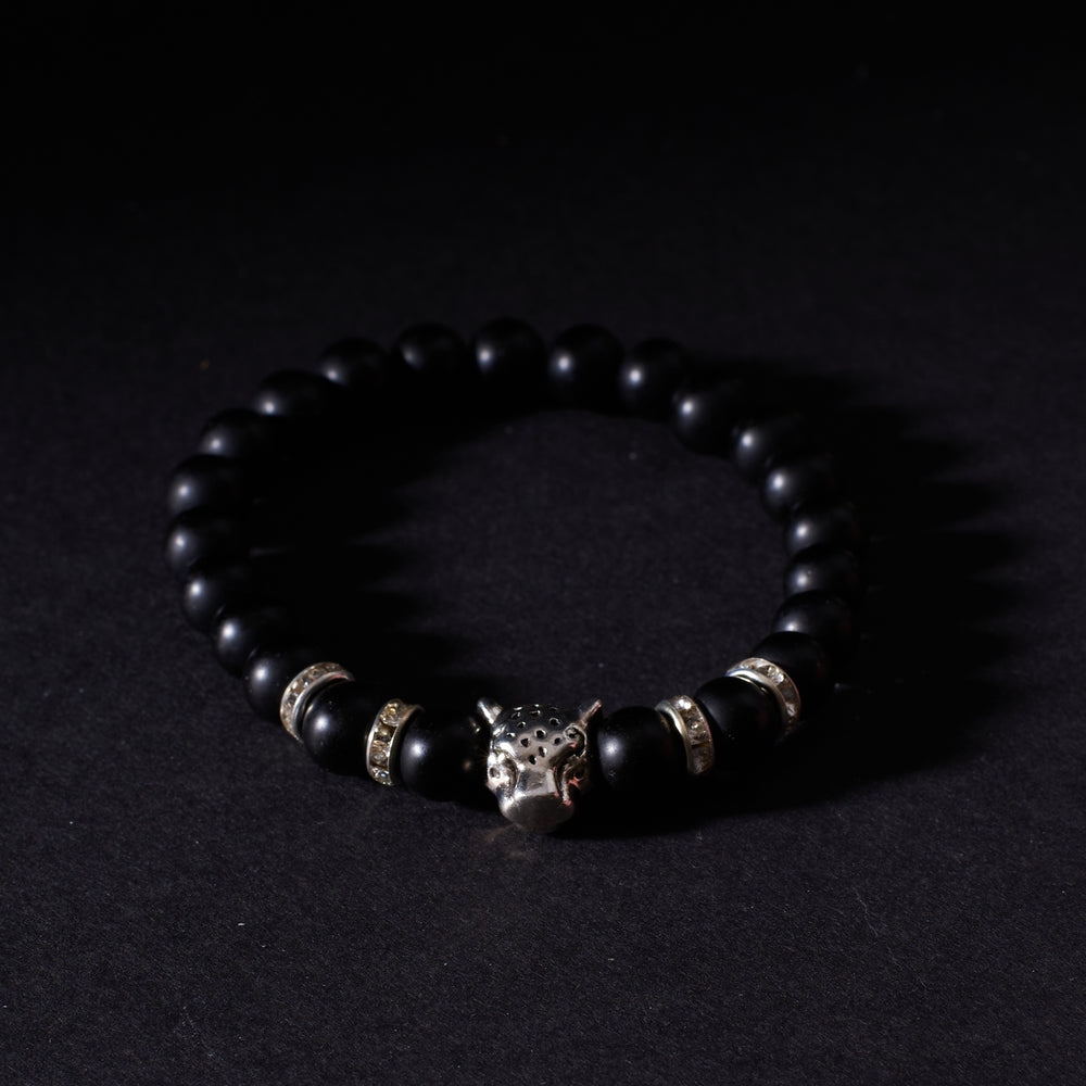 Lion Silver Beaded Band - Salty Accessories