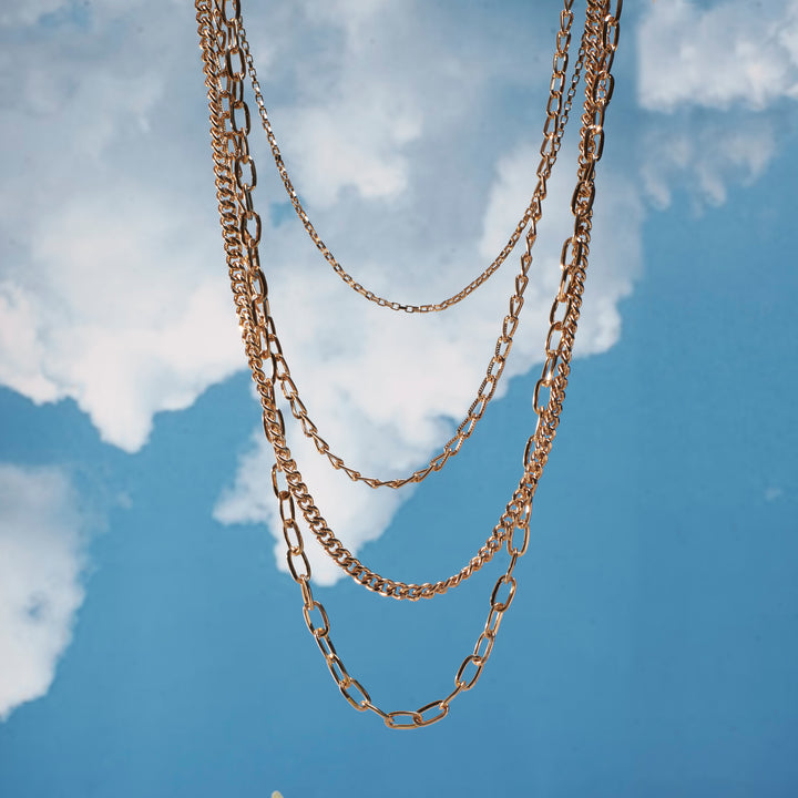 Glim Layered Gold Necklace - Salty Accessories