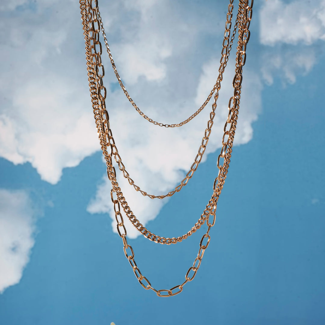 Glim Layered Gold Necklace