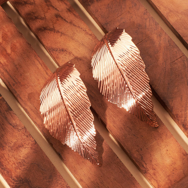Leafy Vibe RoseGold Earring