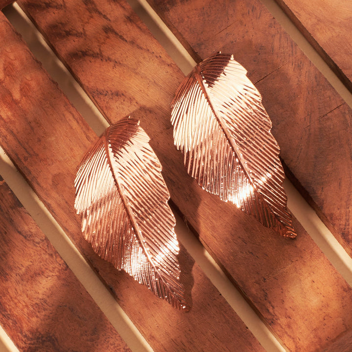 Leafy Vibe RoseGold Earring