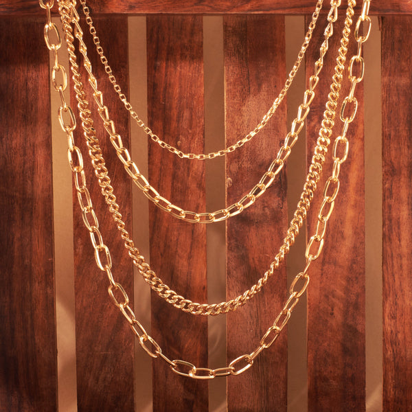Glim Layered Gold Necklace