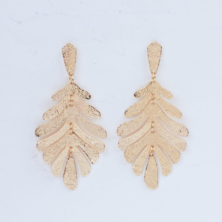 Tropical Glory Gold Earring