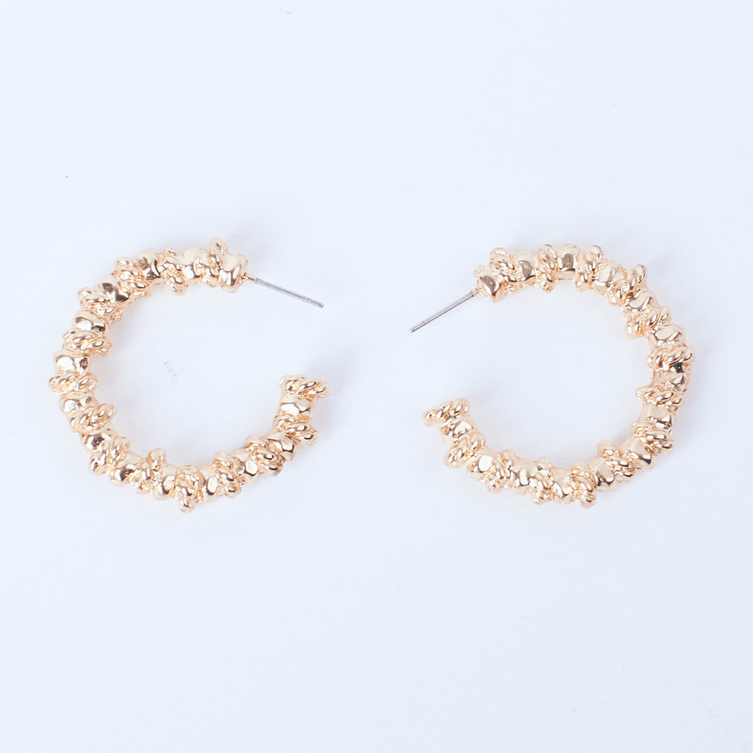 Auric Grins Gold Hoops - Salty Accessories