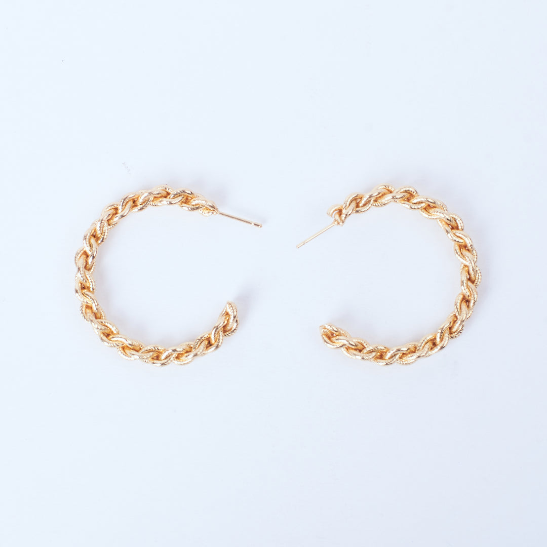 Rollin' Gold Hoops - Salty Accessories