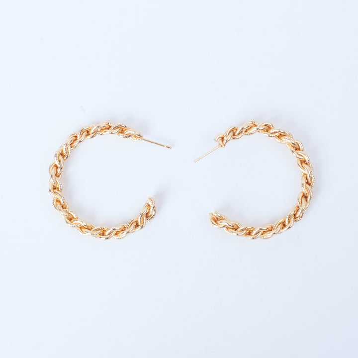 Rollin' Gold Hoops - Salty Accessories