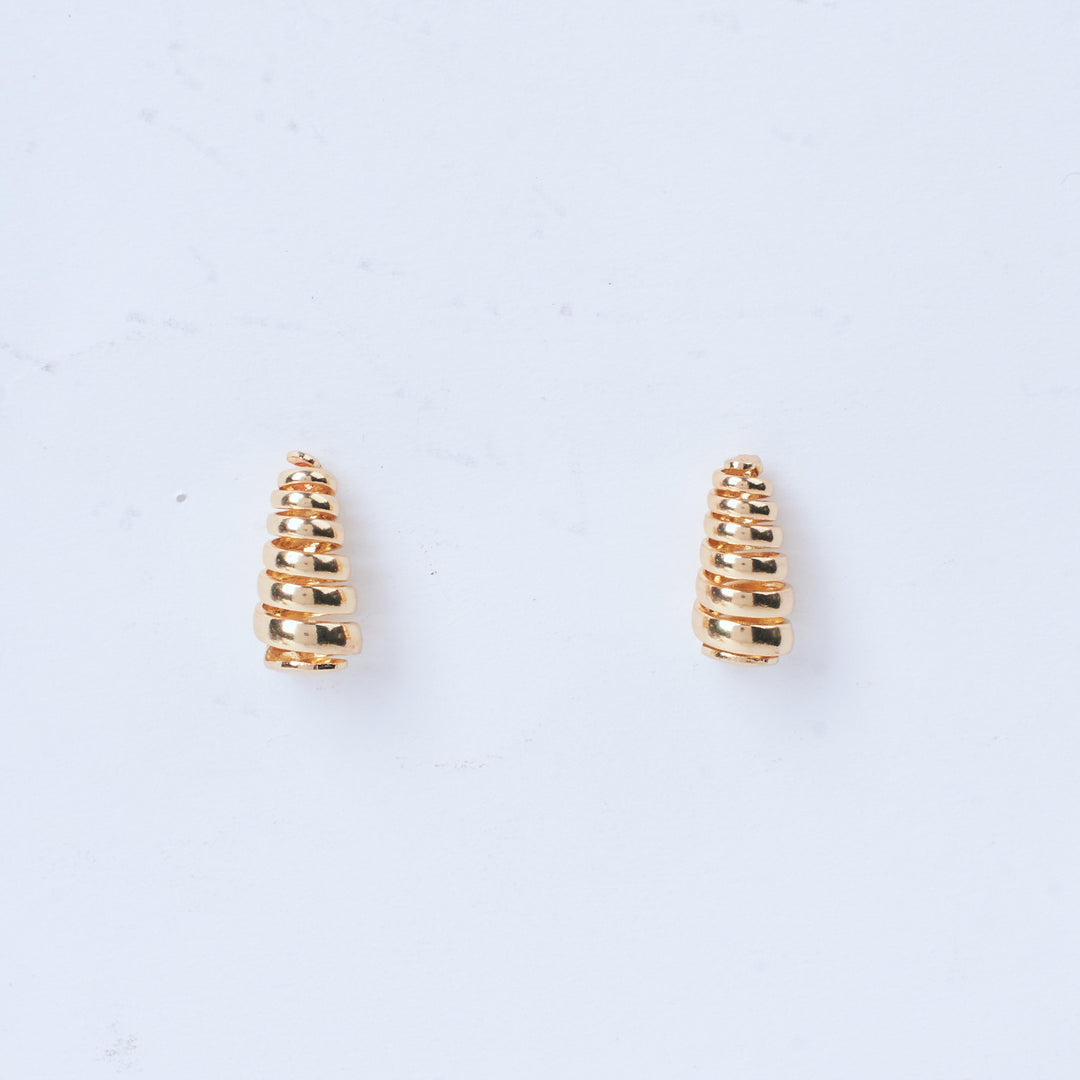 Mini Spiral Gold Earring - Salty Accessories