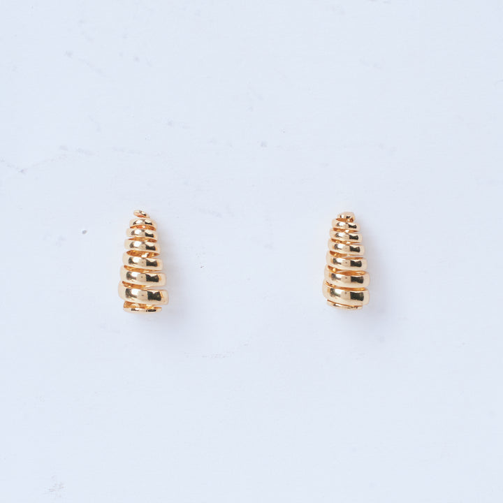 Mini Spiral Gold Earring - Salty Accessories