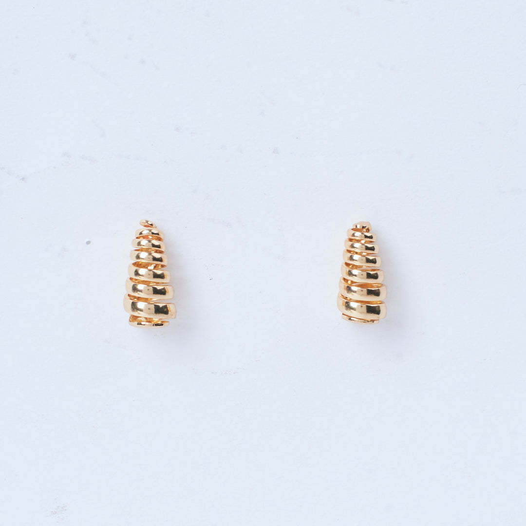 Mini Spiral Gold Earring - Salty Accessories