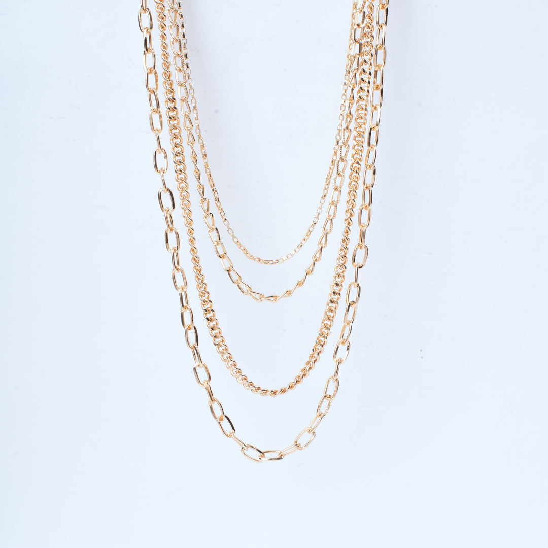 Glim Layered Gold Necklace - Salty Accessories