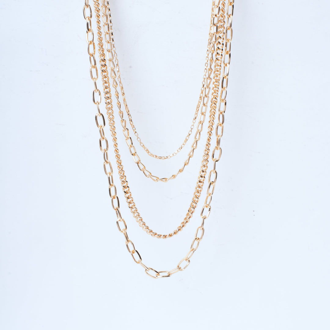 Glim Layered Gold Necklace
