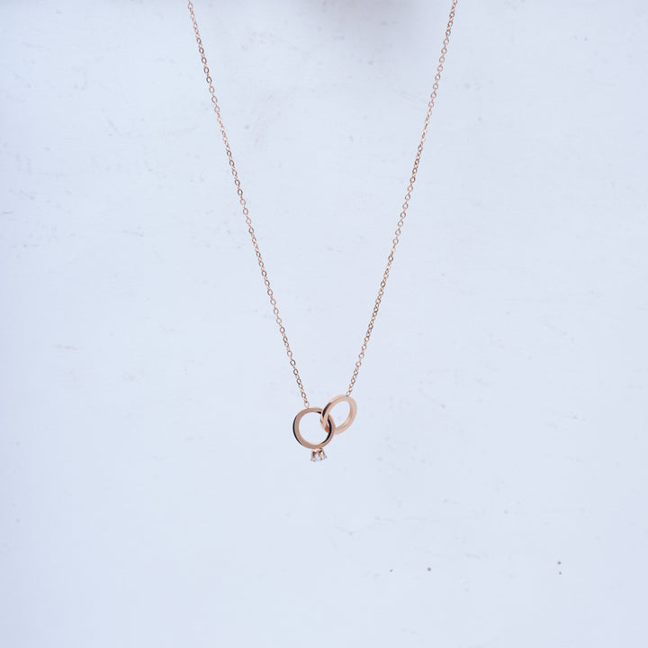 Promise Ring Rose Gold Necklace - Salty Accessories