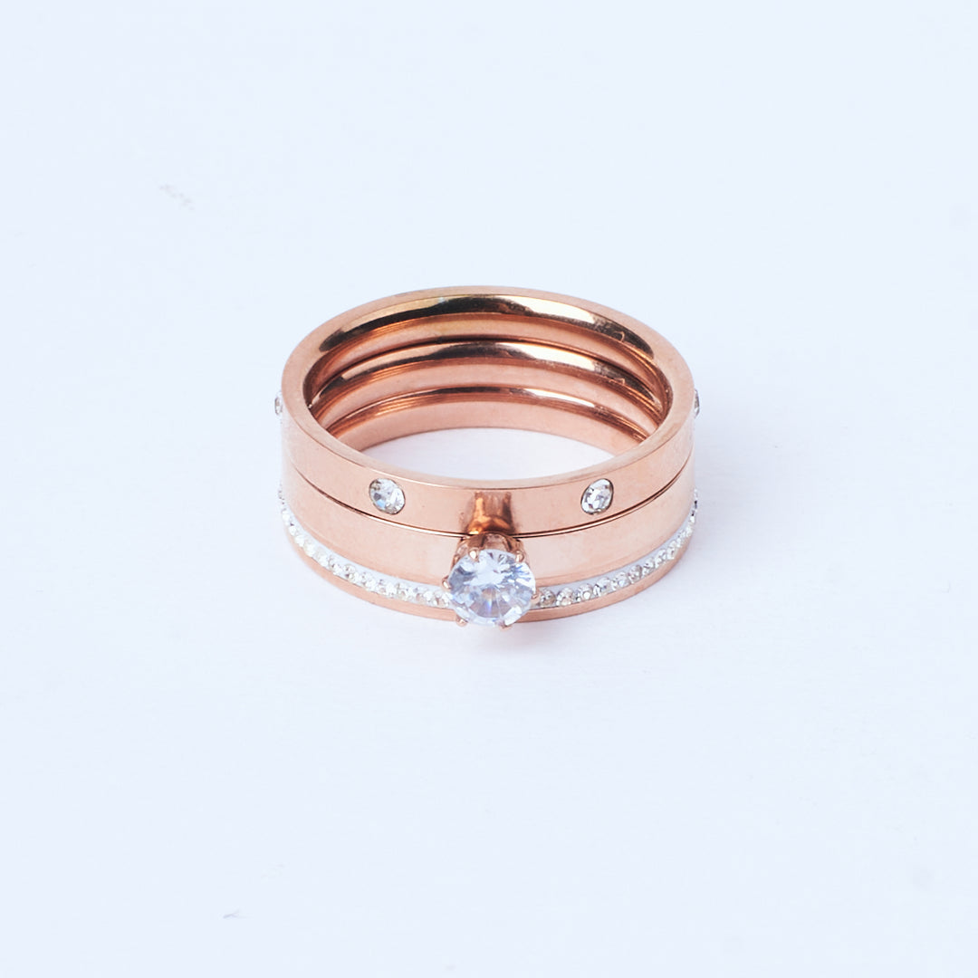 Elysian Echo Rose Gold Ring - Salty Accessories