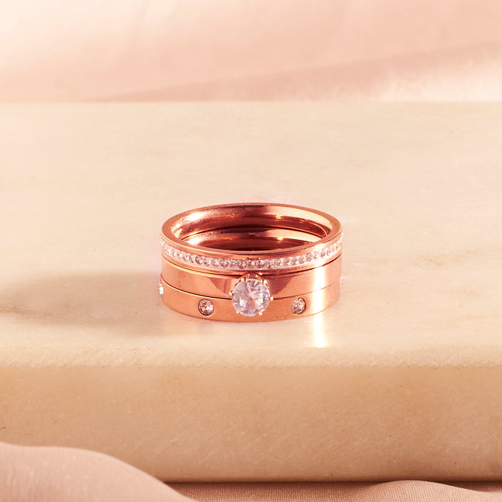 Elysian Echo Rose Gold Ring - Salty Accessories