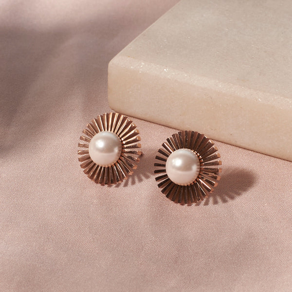 Oceanic Opulence Earrings - Rose Gold