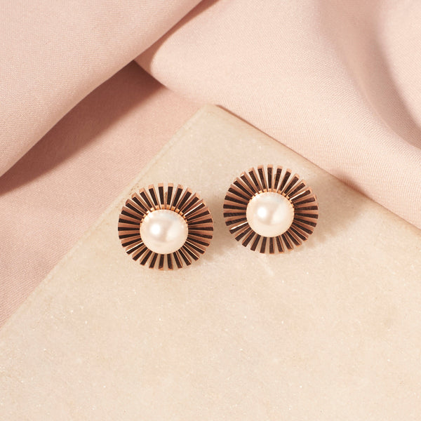 Oceanic Opulence Earrings - Rose Gold