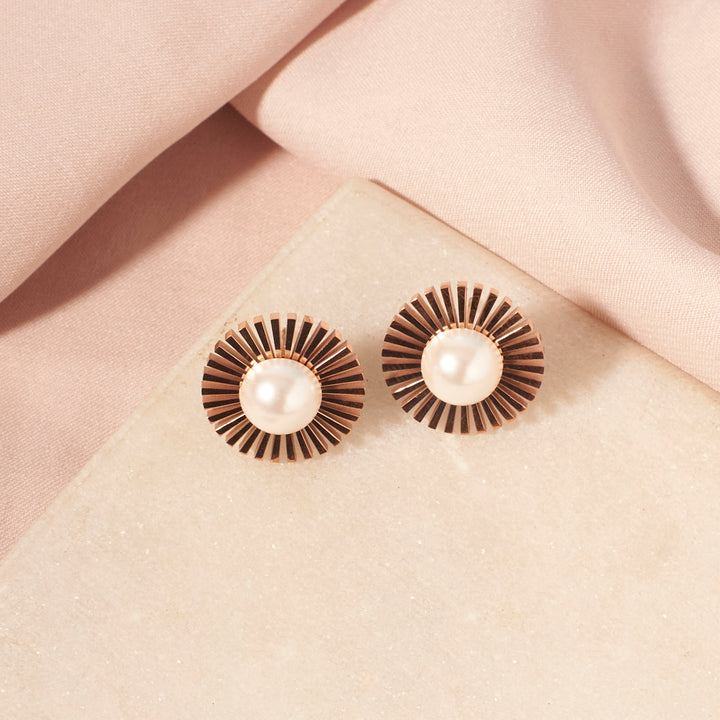 Oceanic Opulence Earrings - Rose Gold