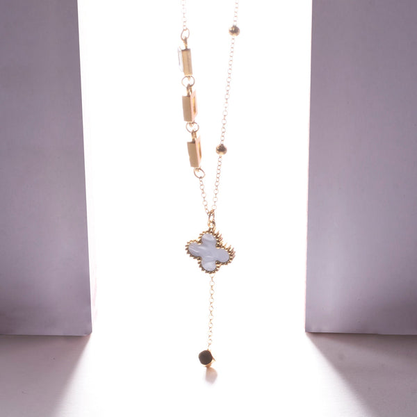 Midnight Leaf Gold Necklace