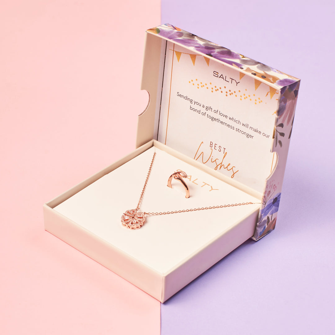 Radiant Rose-Gold Love Box for Her - Salty Accessories