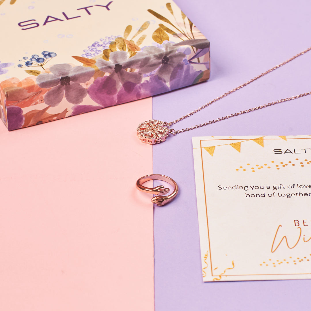 Radiant Rose-Gold Love Box for Her - Salty Accessories