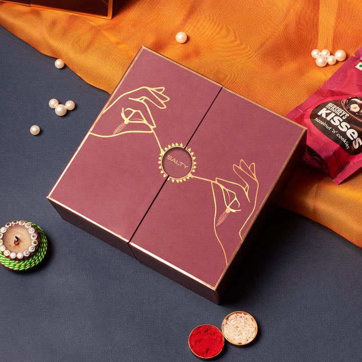 Rakhi Reveal Glide Giftbox For Sister - Salty Accessories