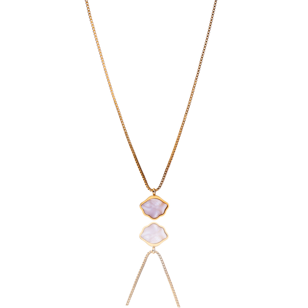 Moonstone Radiance Gold Necklace