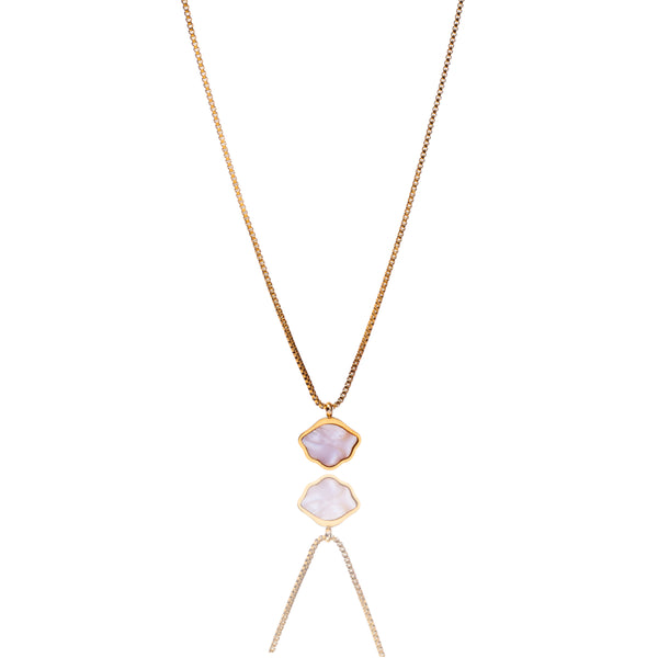 Moonstone Radiance Gold Necklace