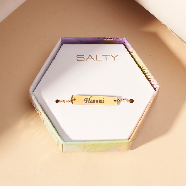 Golden Personalised Chic Bracelet - Salty Accessories