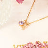 Initial and Birthstone Charm Necklace - Salty Accessories