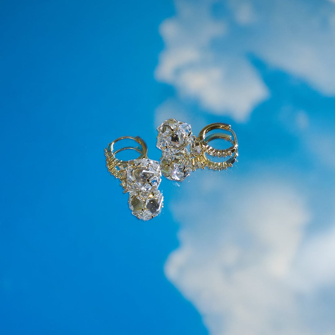 Diamond Tulip Twirl Earrings - Salty Accessories