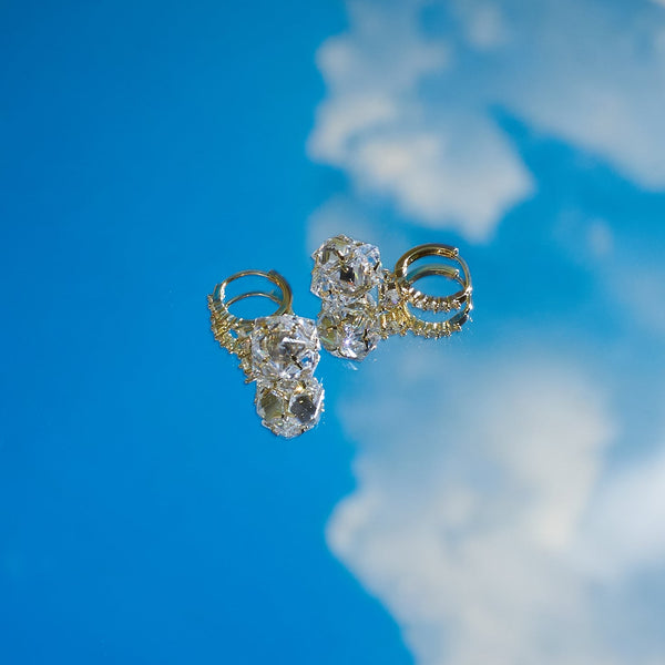 Diamond Tulip Twirl Earrings