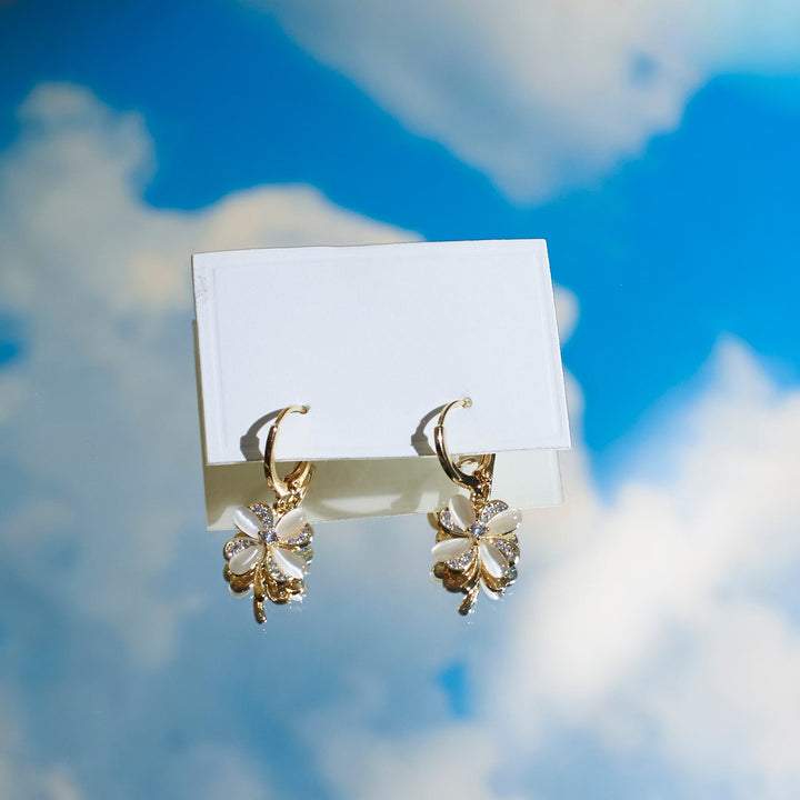 Crystal Rose Radiance Earrings - Salty Accessories