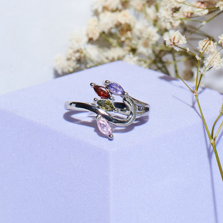 Silver Petal Bloom Ring | Salty