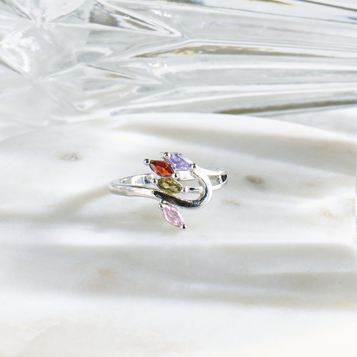 Silver Petal Bloom Ring | Salty