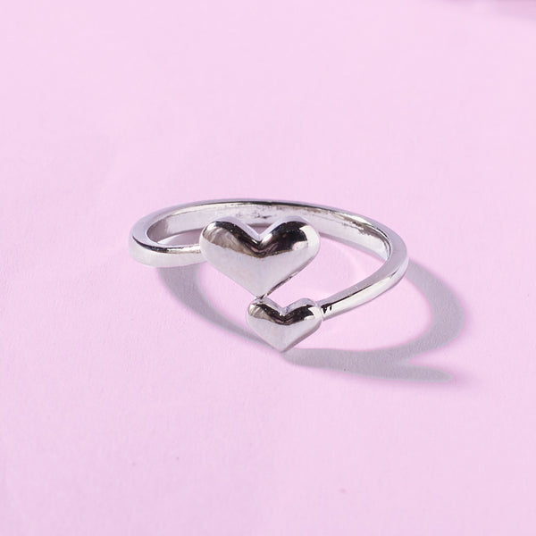 Heart Talks Silver Ring