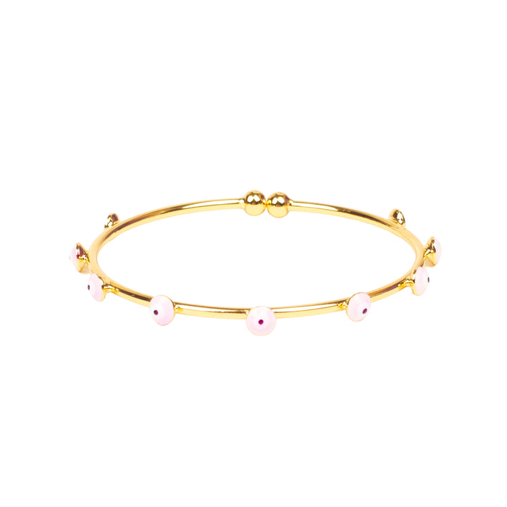 Traditional Pink Evil Eye Bangle