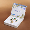 Kiara Advani Green Emerald Necklace and Earrings Set - 18K Gold Plated - Salty Accessories