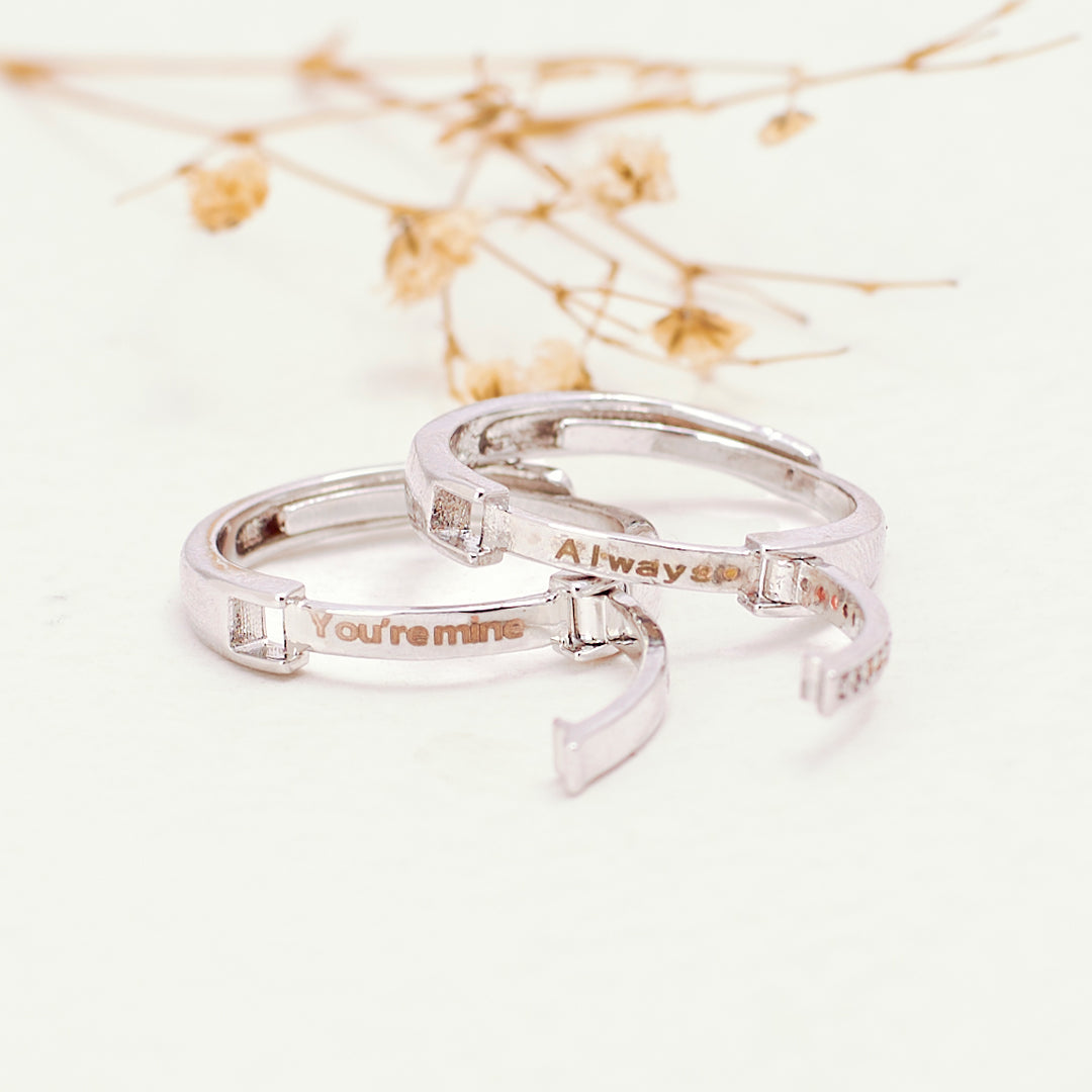 You’re mine-Always Coded Couple Rings