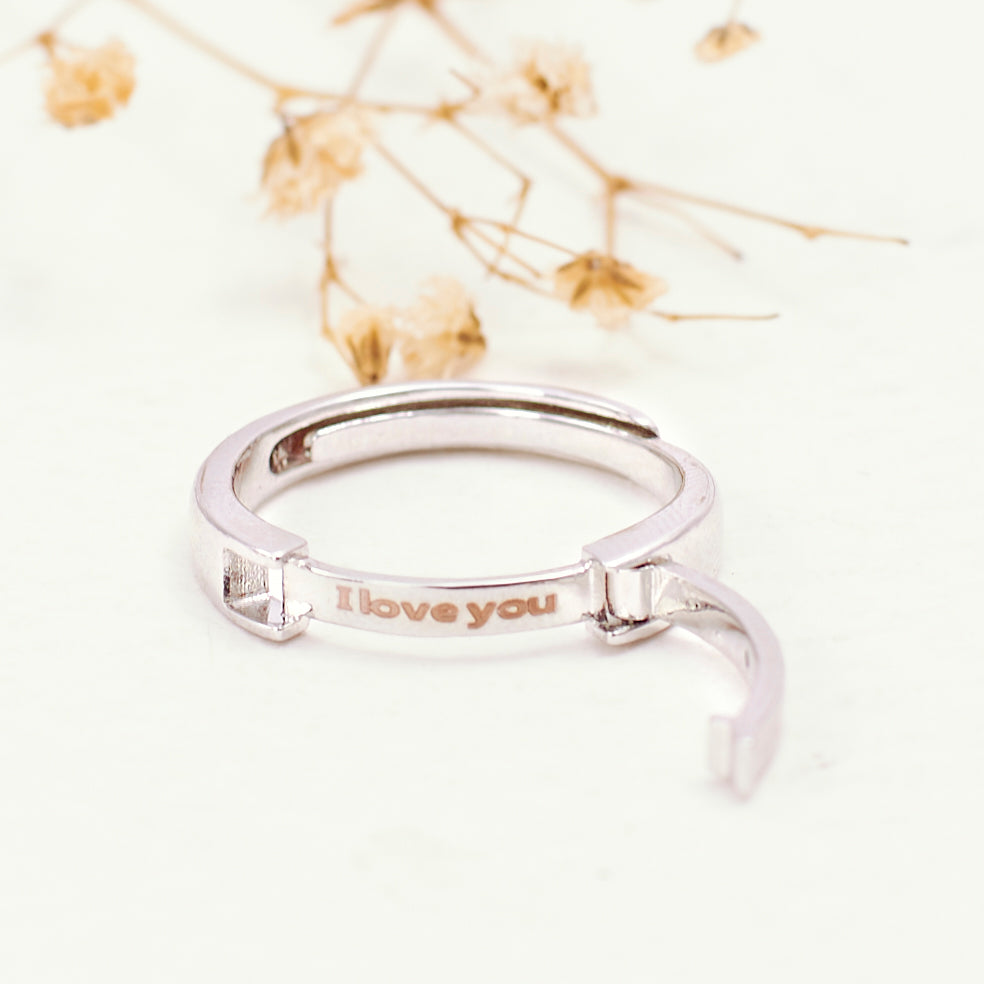 ILY Coded Couple Ring