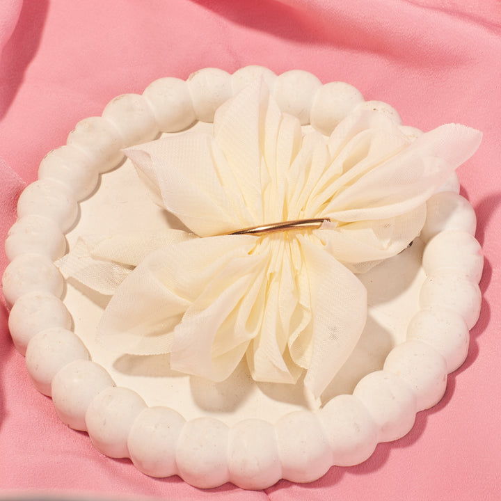 Bride Ruffle Hair Pin